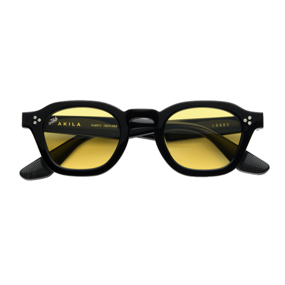 Logos / Black Acetate & Yellow Lens Logos / Black Acetate & Yellow Lens