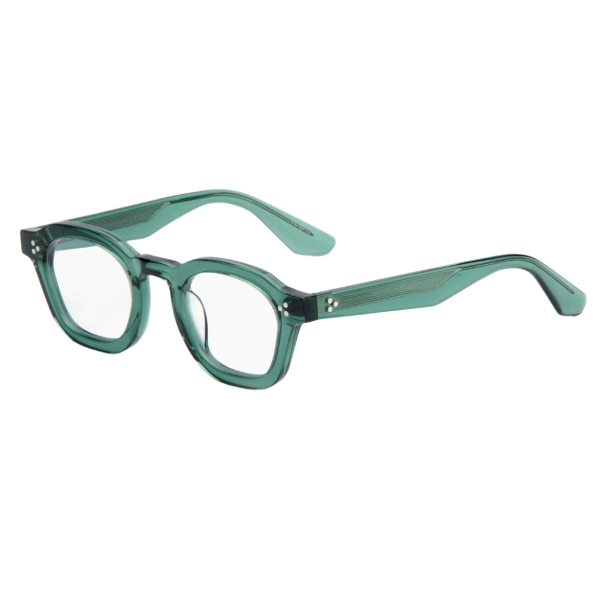 Logos Optical / Teal Acetate & Blue - Light Lens - Shade Files