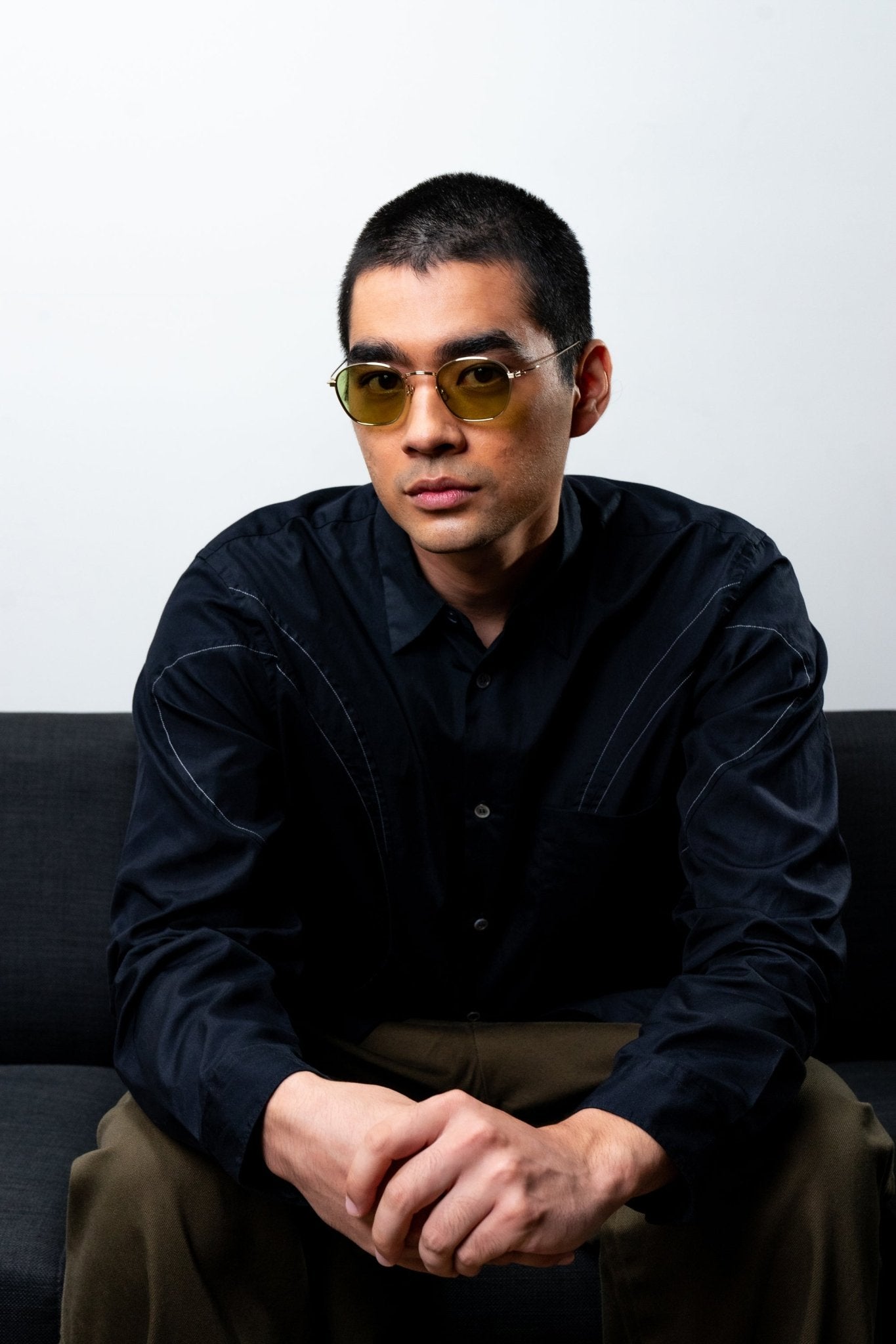 Osiris / Gold Titanium & Light Green Lens - Shade Files