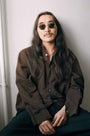 Otis / Gold Metal & Green Solid Lens - Shade Files