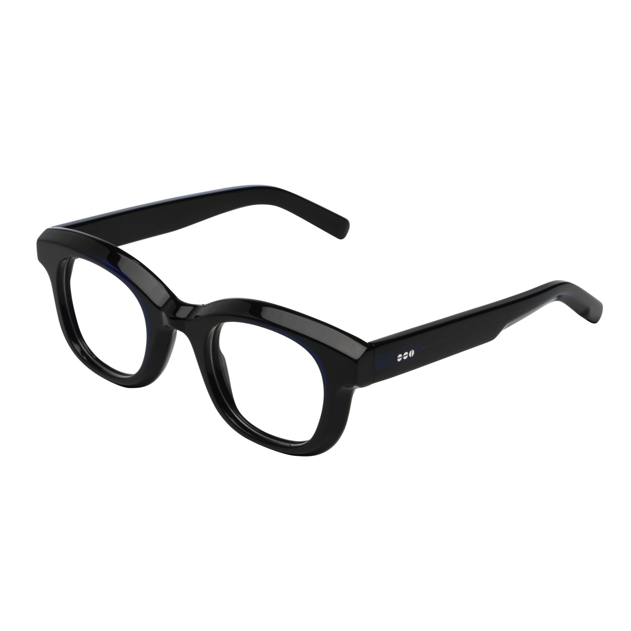 Owen Optical / Black Space Acetate & Blue - Light Lens - Shade Files