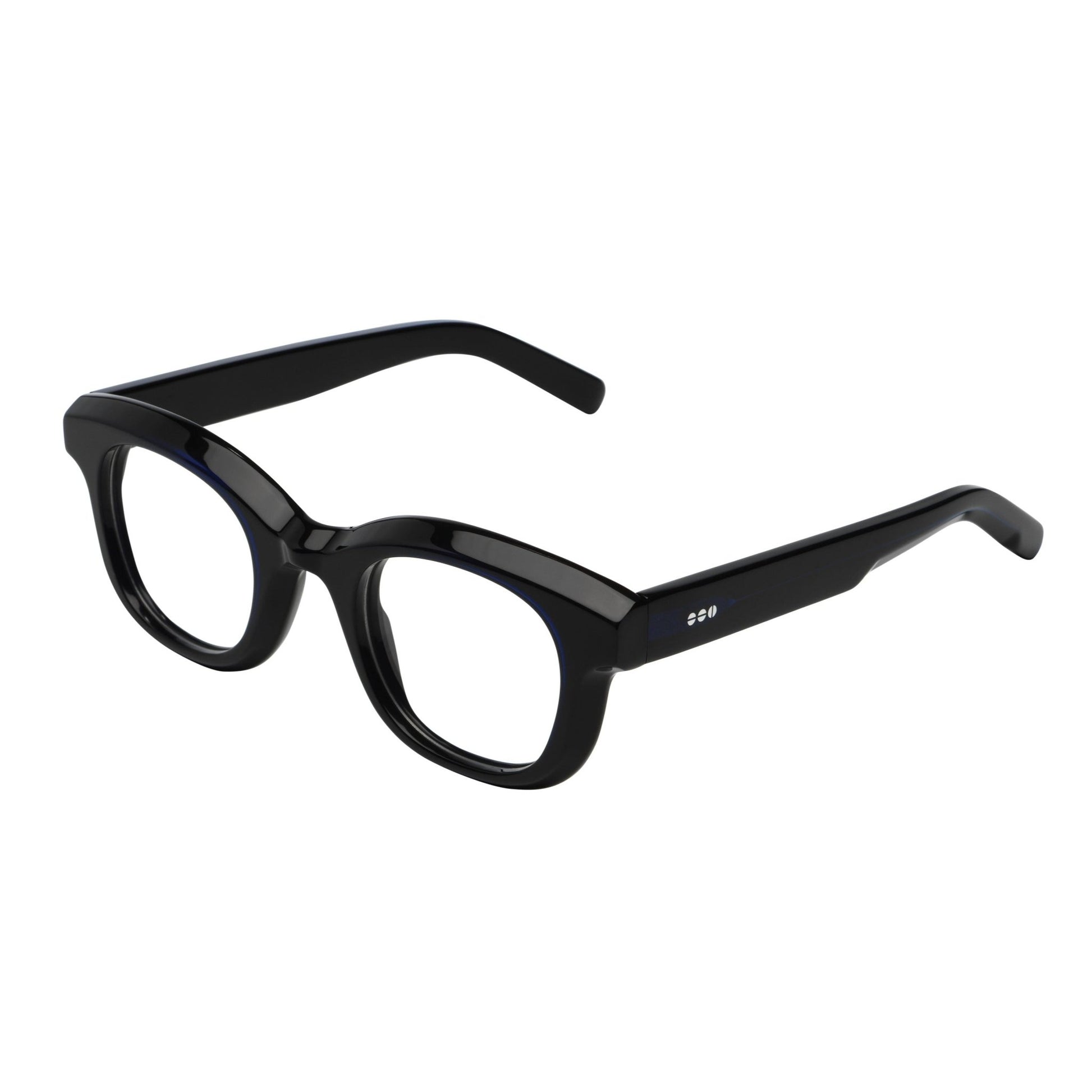 Owen Optical / Black Space Acetate & Blue - Light Lens - Shade Files