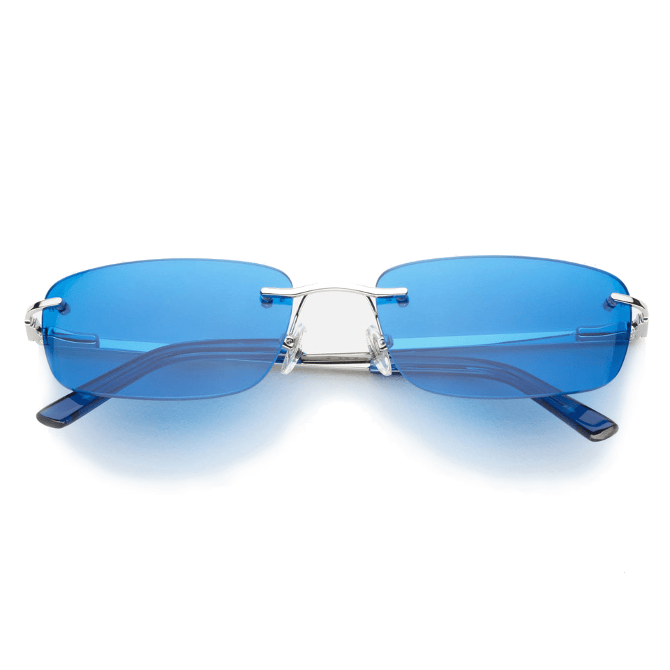 Paris / Silver Metal & Aegean Blue Lens Paris / Silver Metal & Aegean Blue Lens
