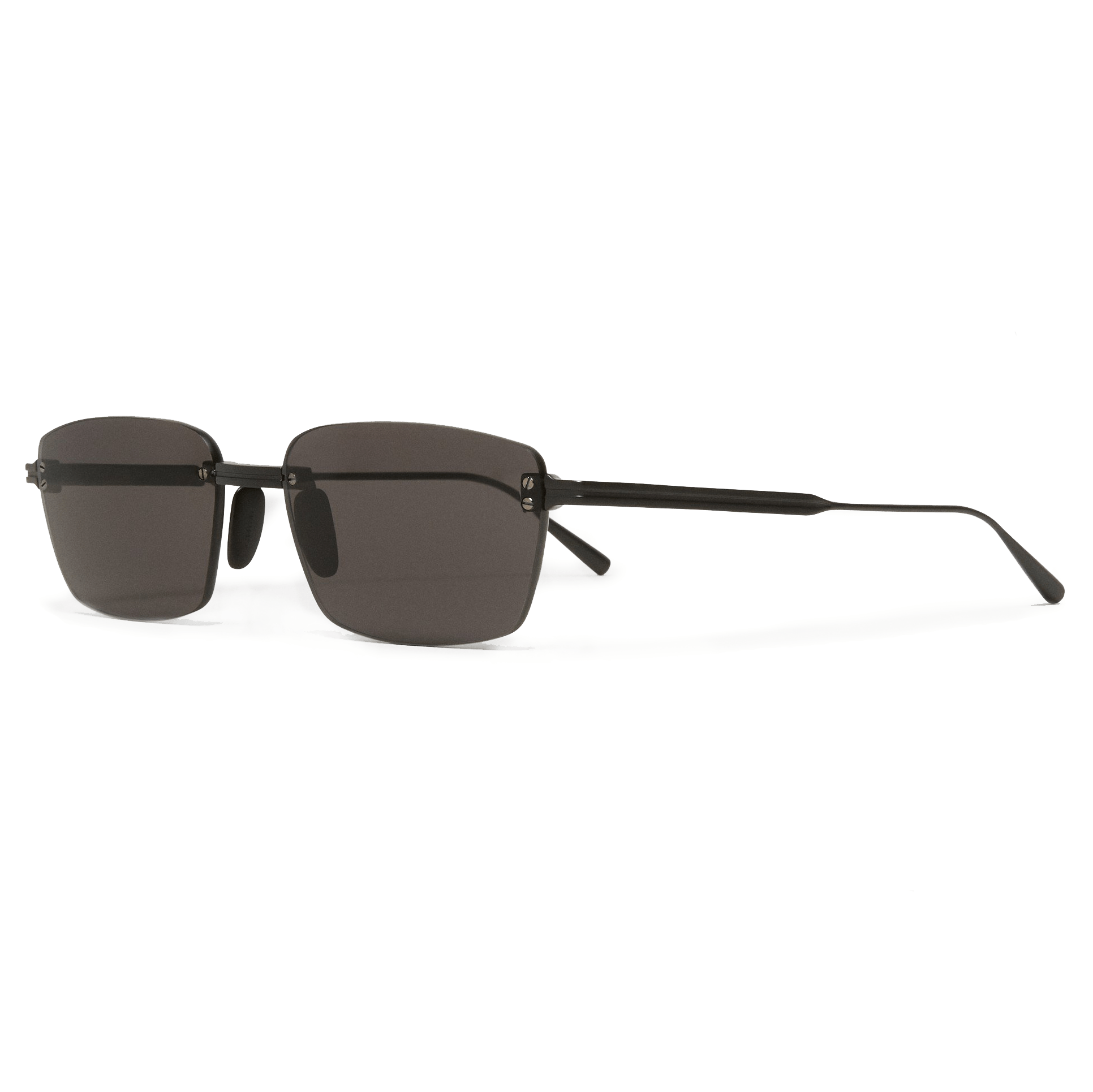 Rimless Cubic / Black Titanium & Grey Lens - Shade Files