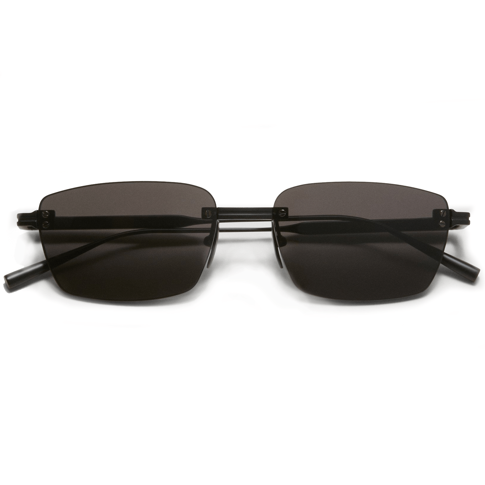 Rimless Cubic / Black Titanium & Grey Lens - Shade Files