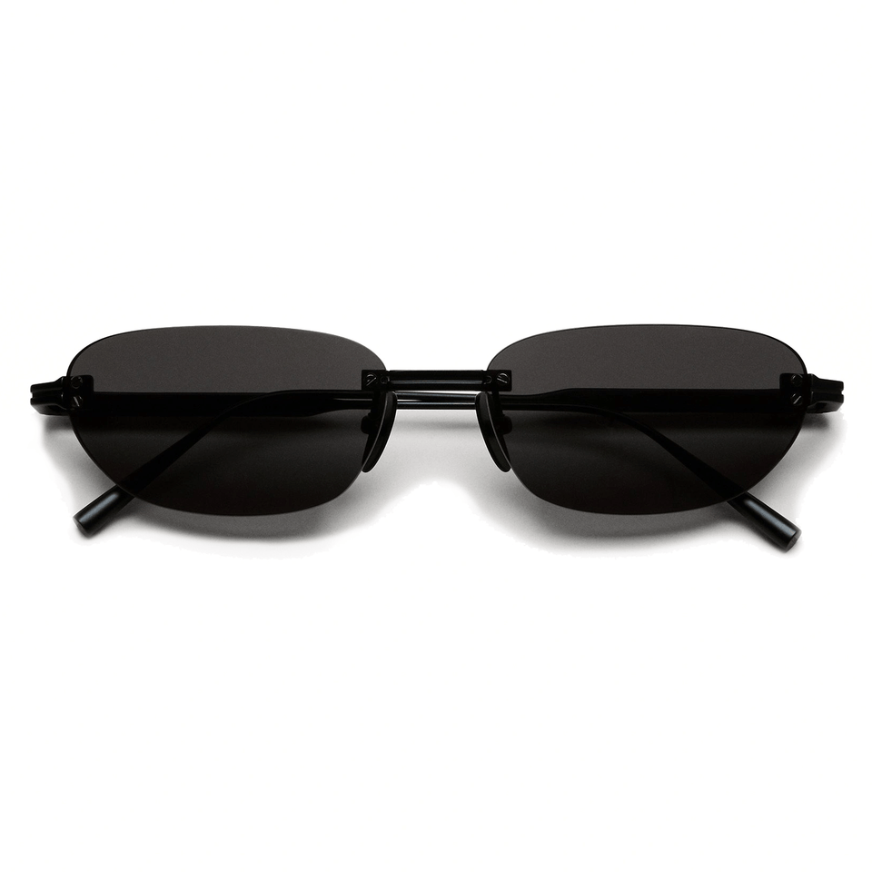 Rimless Oval / Black Titanium & Black Lens Rimless Oval / Black Titanium & Black Lens