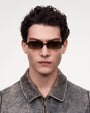 Rimless Parallel / Black & Gradient Brown Lens - Shade Files