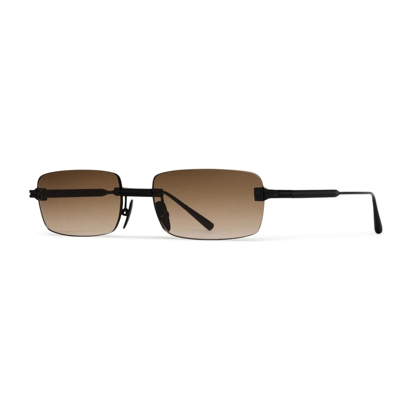 Rimless Parallel / Black & Gradient Brown Lens - Shade Files
