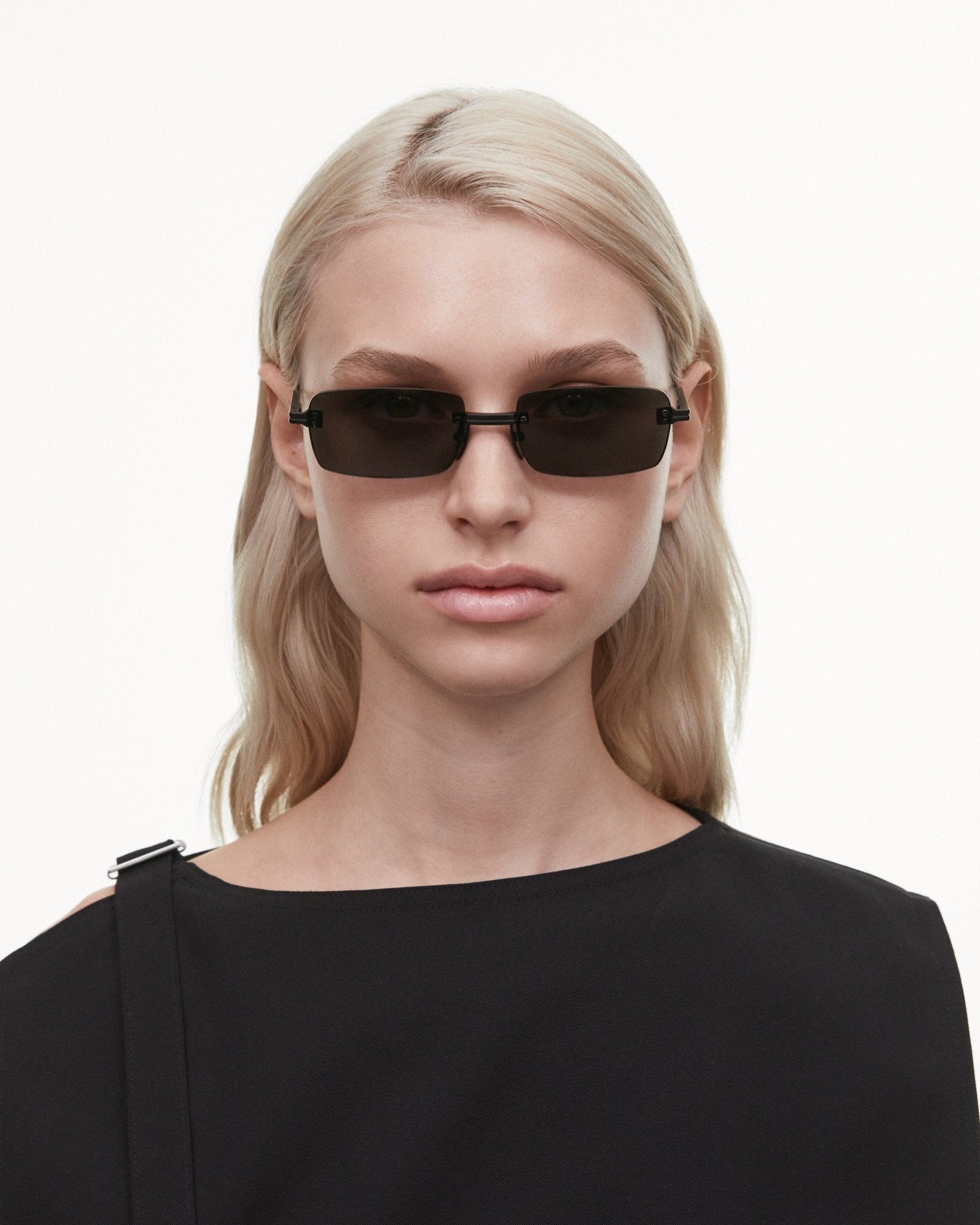 Rimless Parallel / Black Titanium & Grey Lens - Shade Files