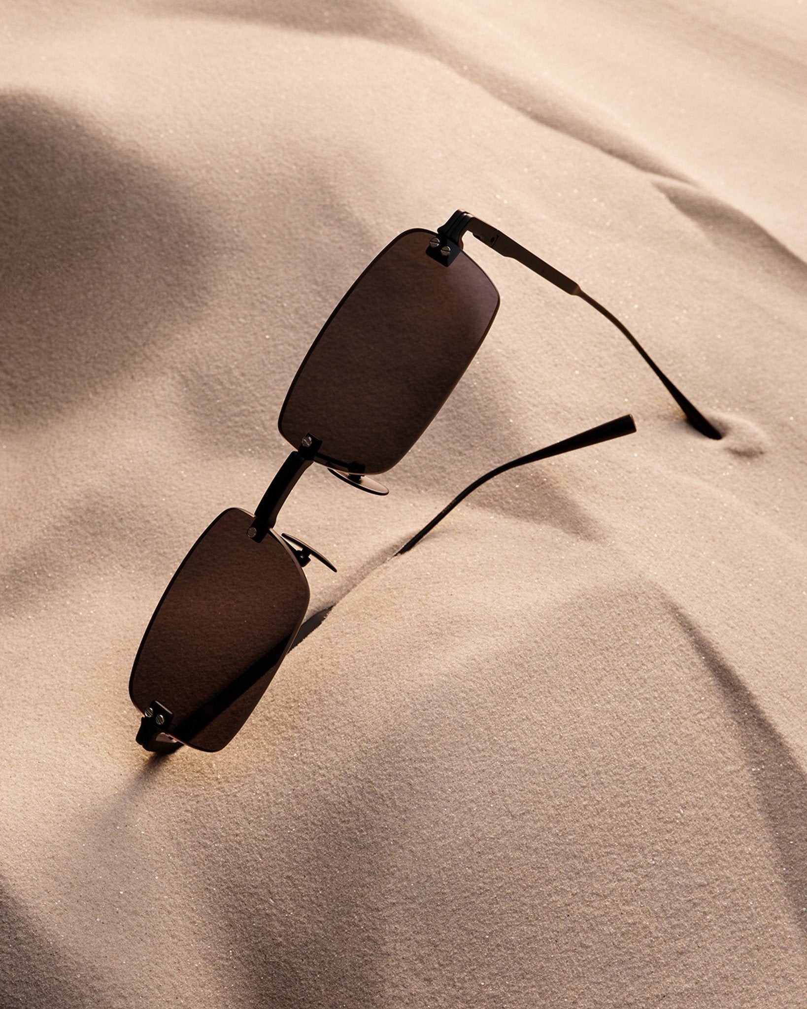 Rimless Parallel / Black Titanium & Grey Lens - Shade Files