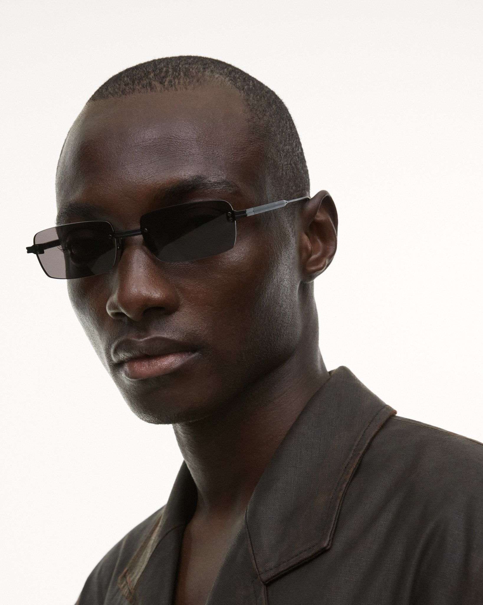 Rimless Parallel / Black Titanium & Grey Lens - Shade Files
