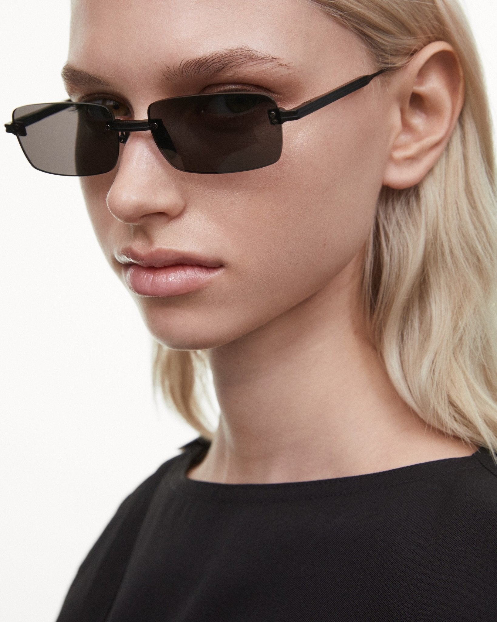 Rimless Parallel / Black Titanium & Grey Lens - Shade Files