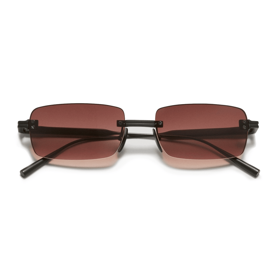 Rimless Parallel / Red & Gradient Red Lens Rimless Parallel / Red & Gradient Red Lens