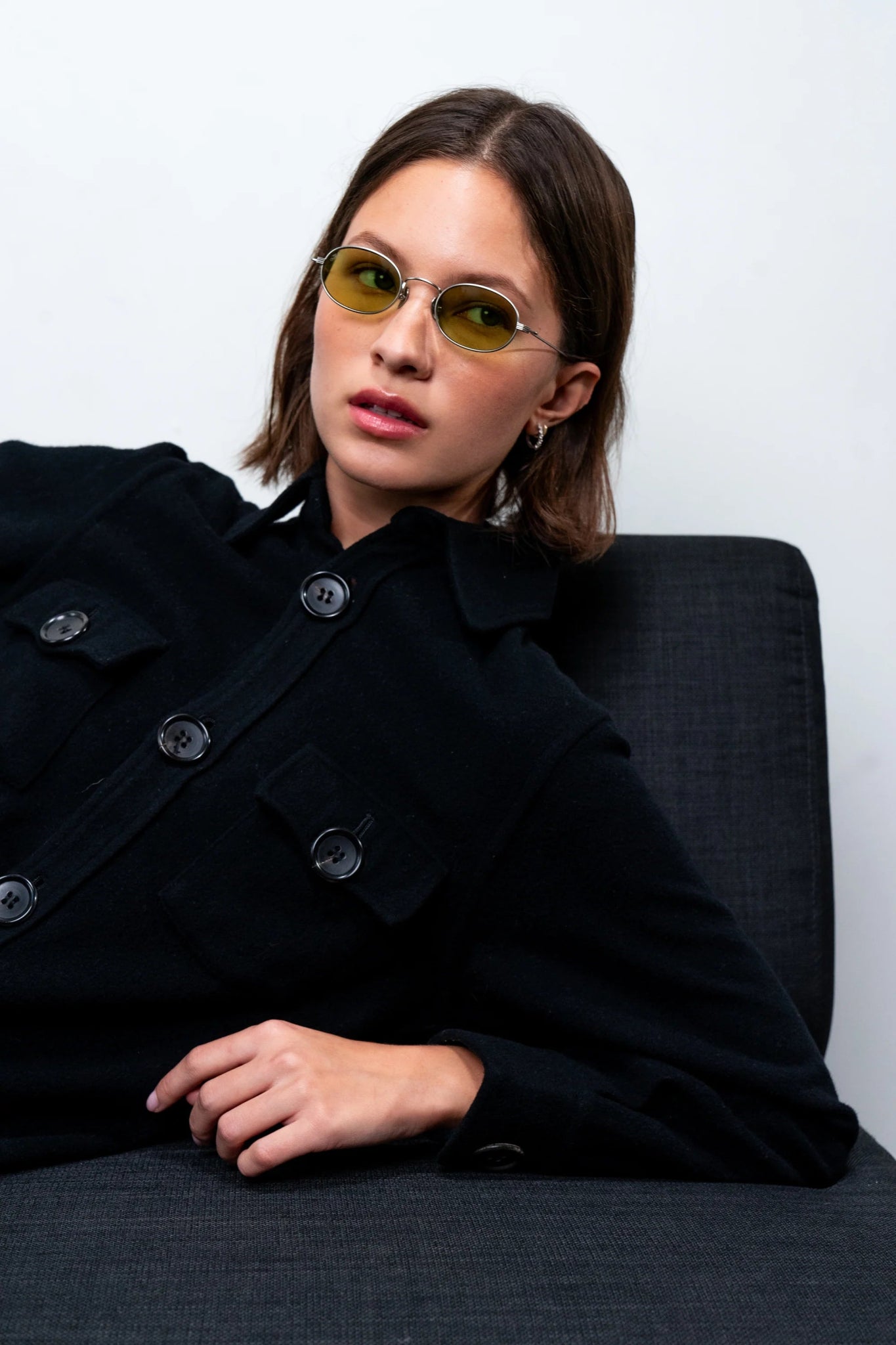 Rio / Matte Silver Titanium & Lt Green Lens - Shade Files