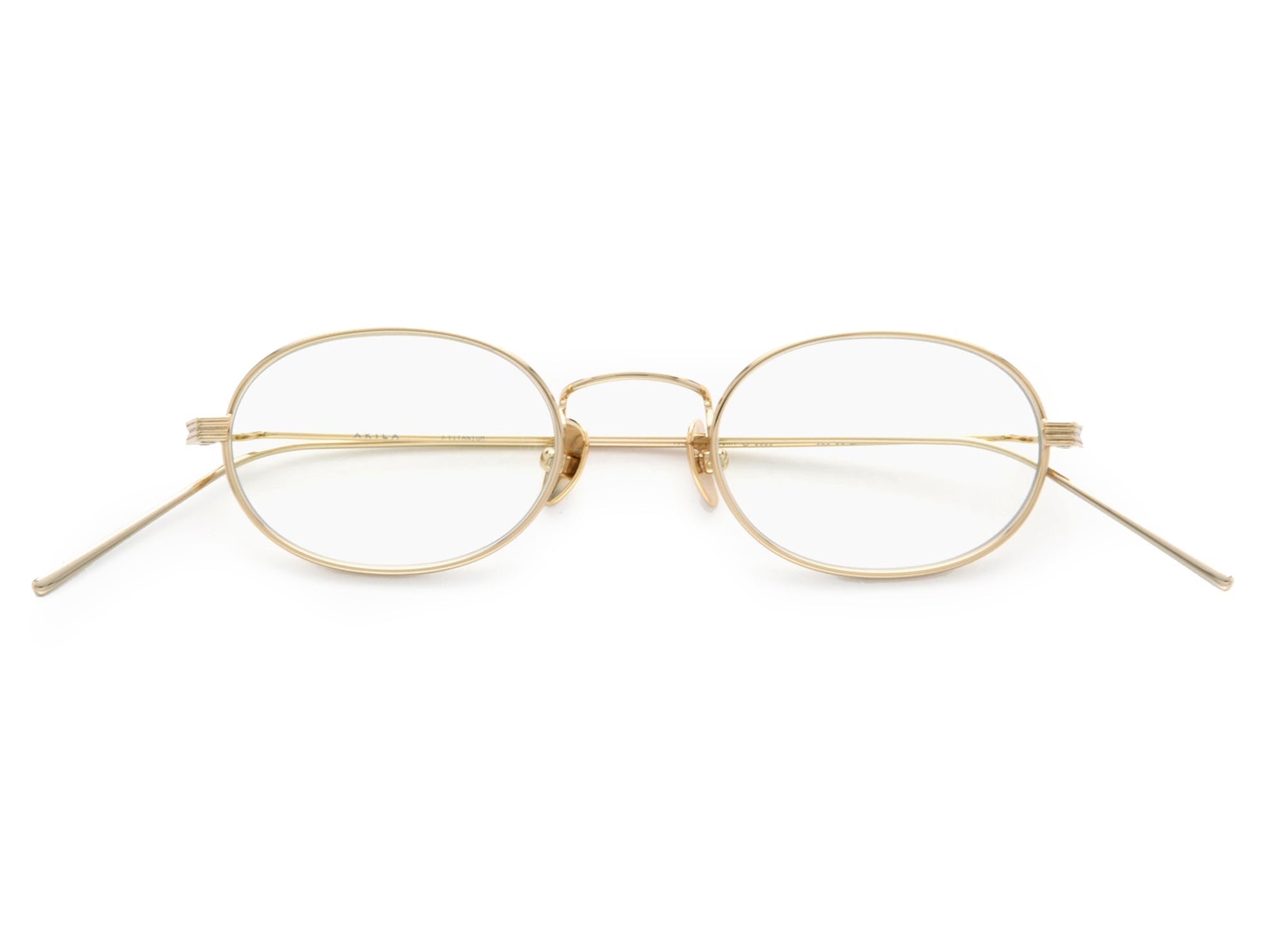 Rio Optical / Gold Titanium & Blue - Light Lens - Shade Files
