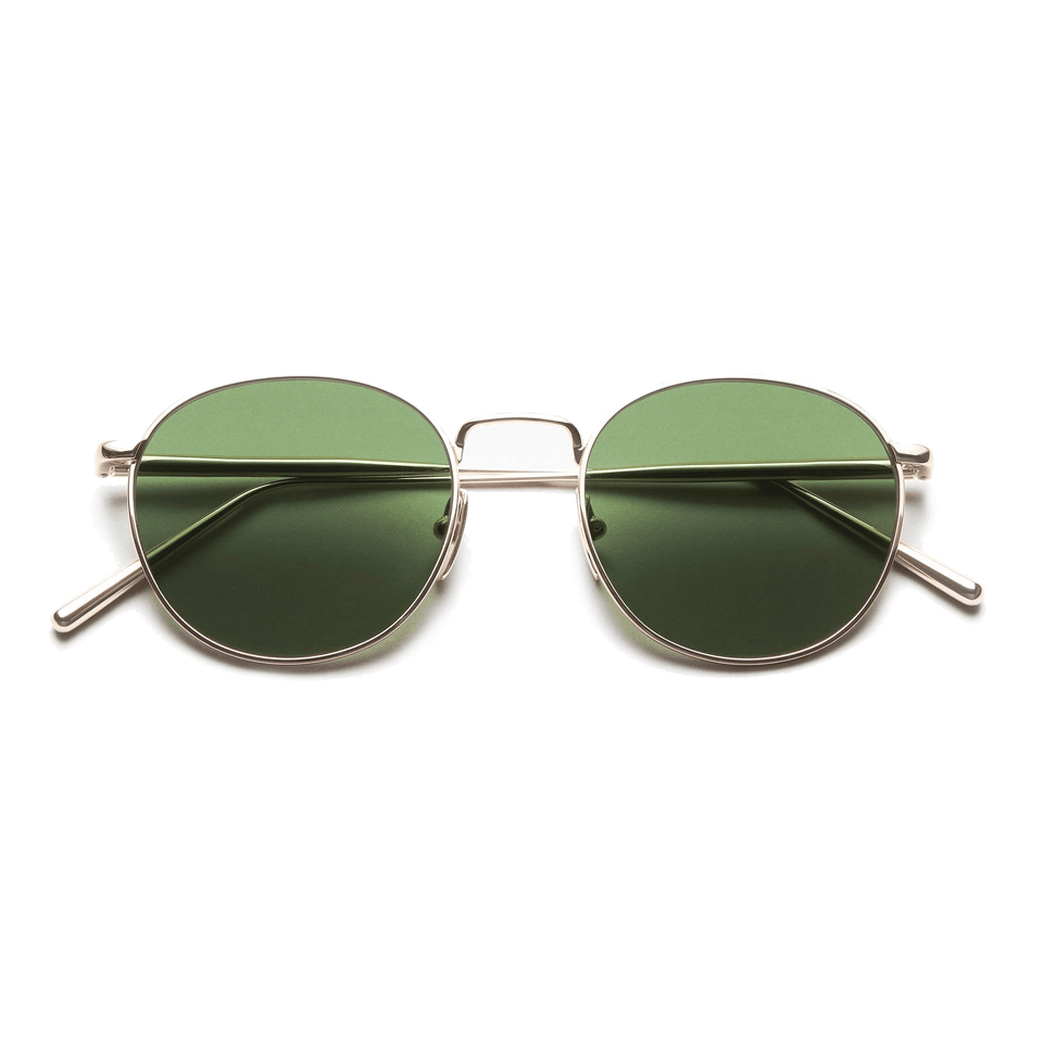 Round / Soft Gold & Graphite Green Lens Round / Soft Gold & Graphite Green Lens