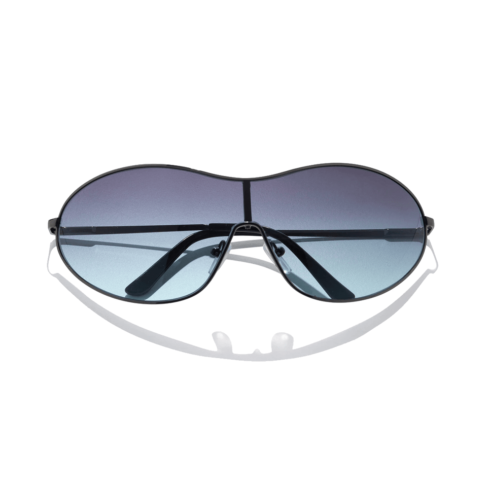Ruse / Polished Pewter & Turquoise Lens Ruse / Polished Pewter & Turquoise Lens