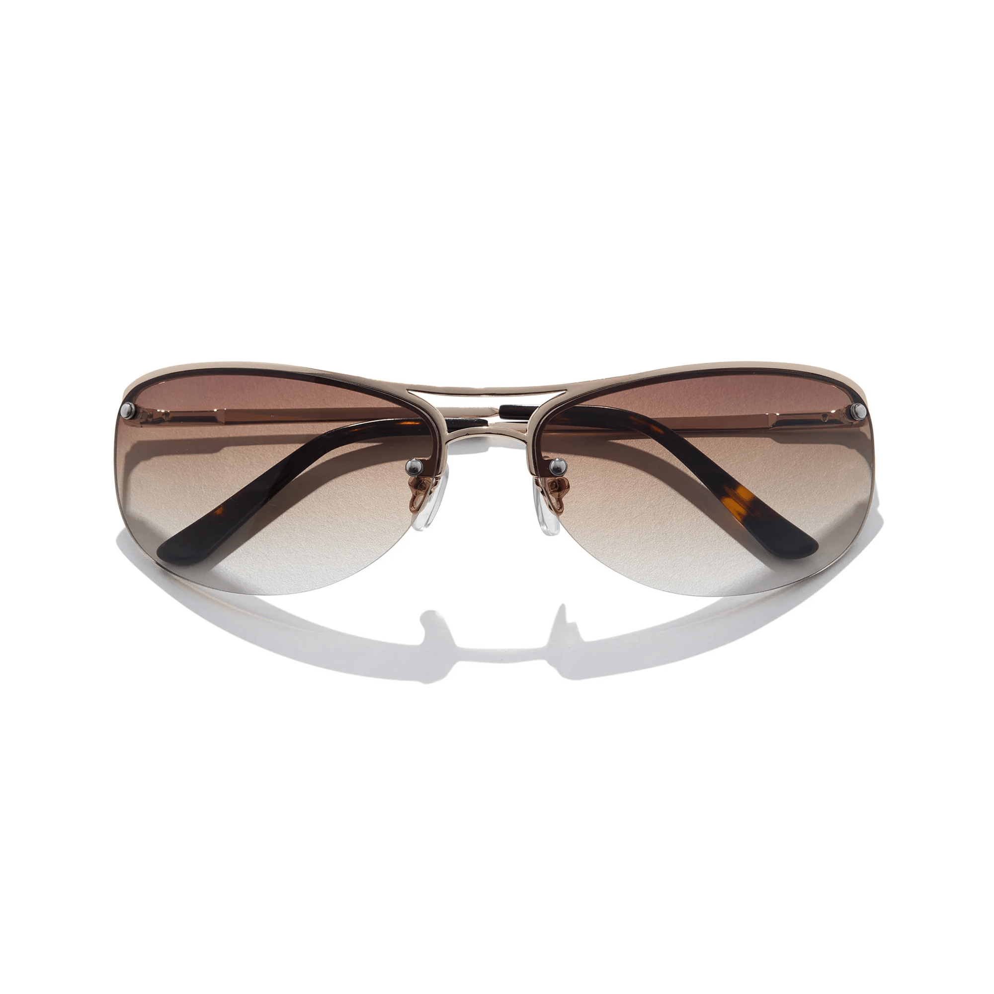 Slim / Polished Gold & Hustler Brown Lens - Shade Files