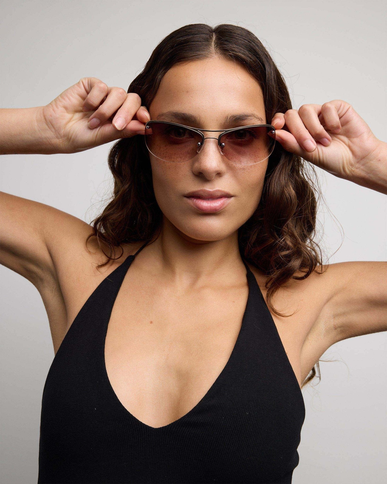 Slim / Polished Gold & Hustler Brown Lens - Shade Files