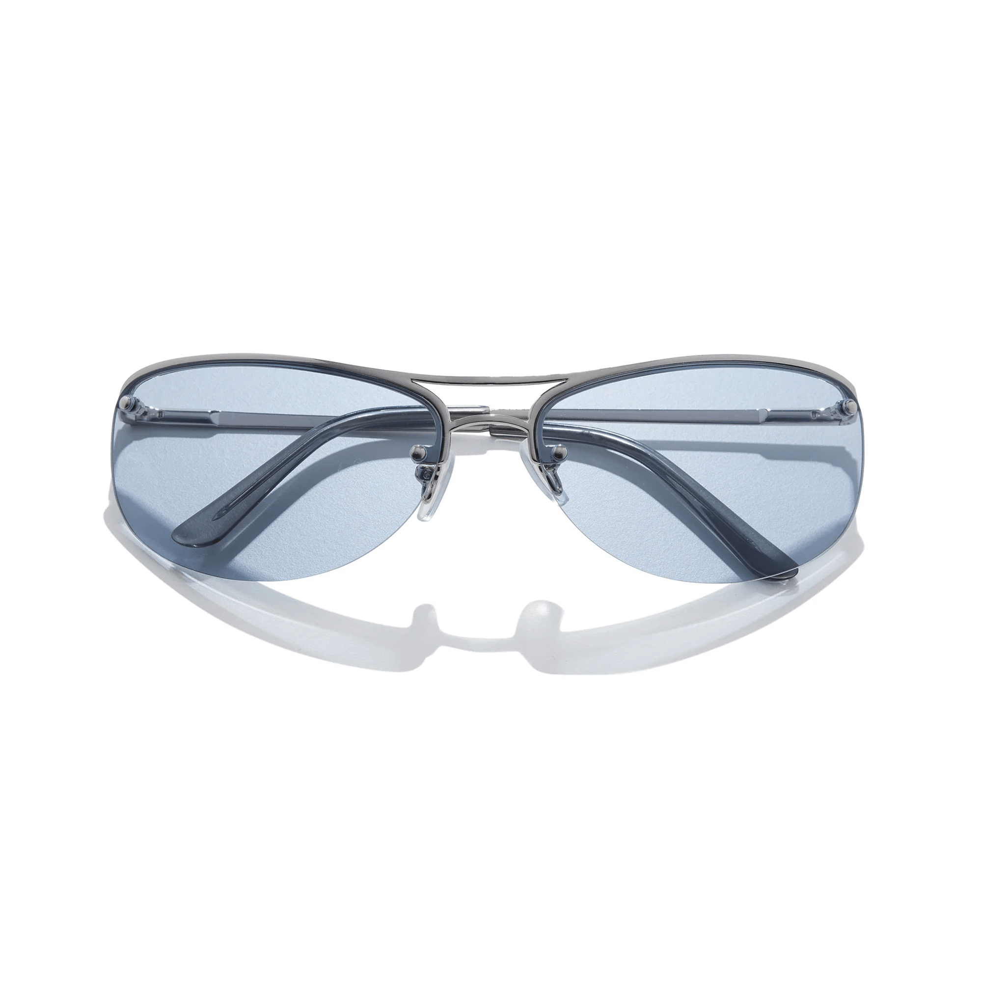 Slim / Polished Silver & Periwinkle Lens - Shade Files