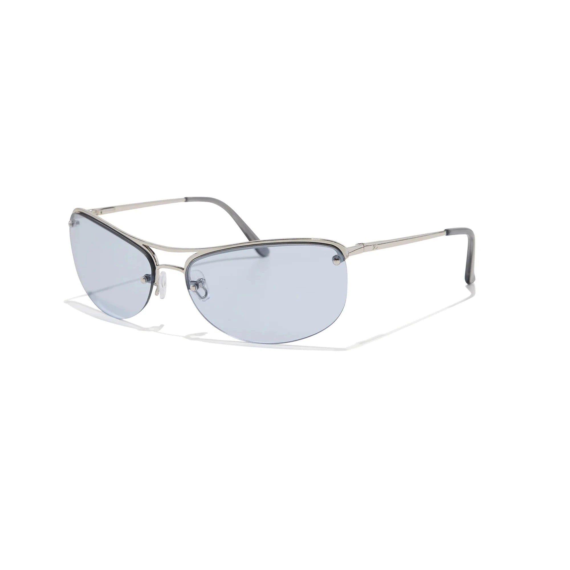 Slim / Polished Silver & Periwinkle Lens - Shade Files