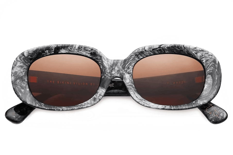 The Bikini Vision / Grey Marble Bio & Amber Lens The Bikini Vision / Grey Marble Bio & Amber Lens