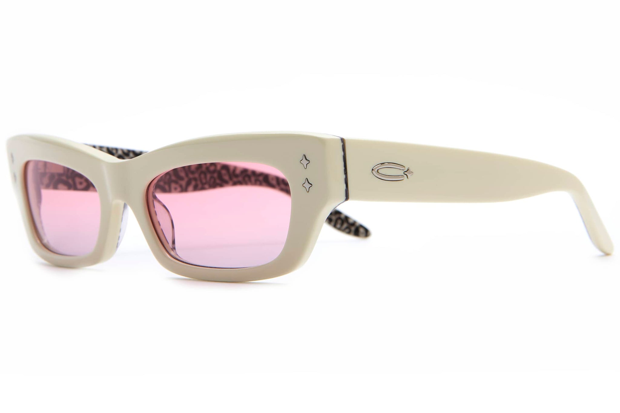 The Glam Rodeo / Cream Leopard Bio & Vintage Pink Lens - Shade Files