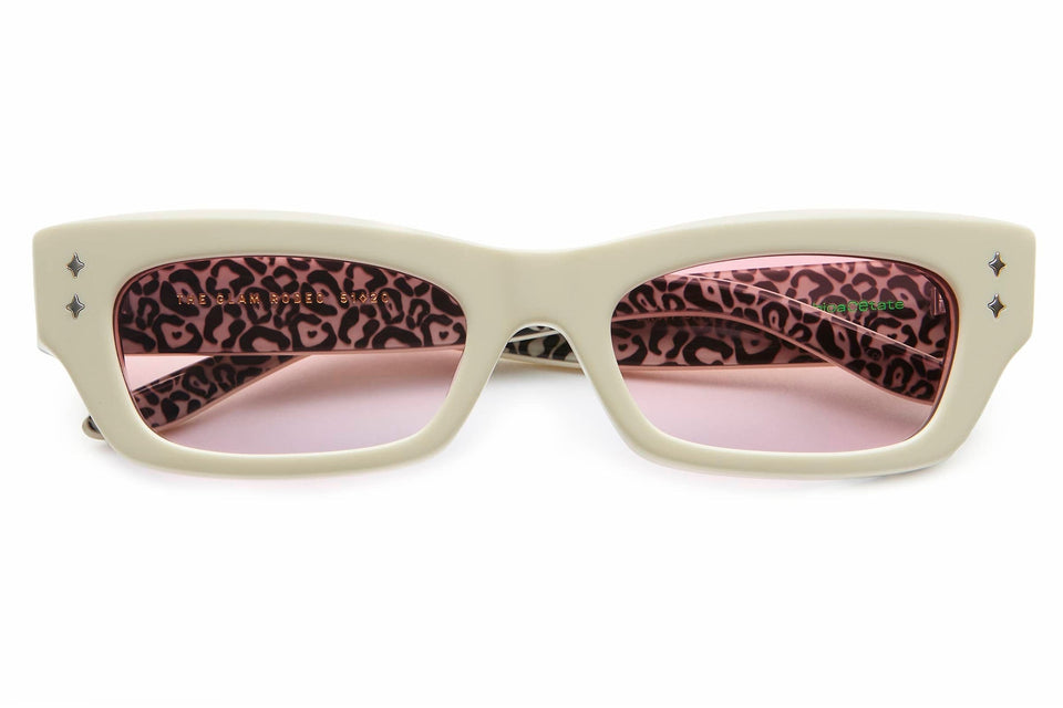 The Glam Rodeo / Cream Leopard Bio & Vintage Pink Lens The Glam Rodeo / Cream Leopard Bio & Vintage Pink Lens