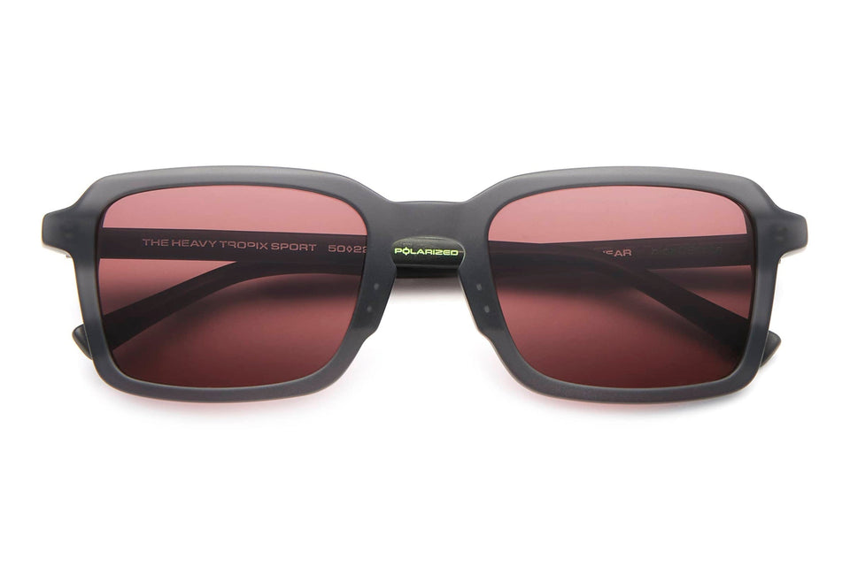 The Heavy Tropix Sport / Matte Shadow Bio & Polarised Sangria Lens The Heavy Tropix Sport / Matte Shadow Bio & Polarised Sangria Lens