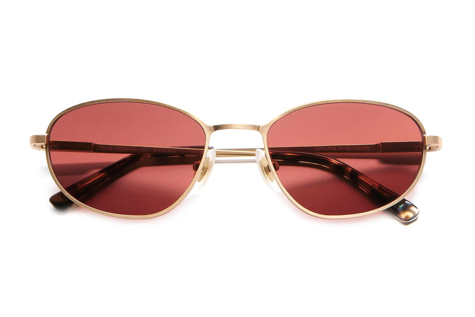 The Perma Joy / Matte Warm Gold & Desert Tortoise Bio & Rosewood Lens The Perma Joy / Matte Warm Gold & Desert Tortoise Bio & Rosewood Lens
