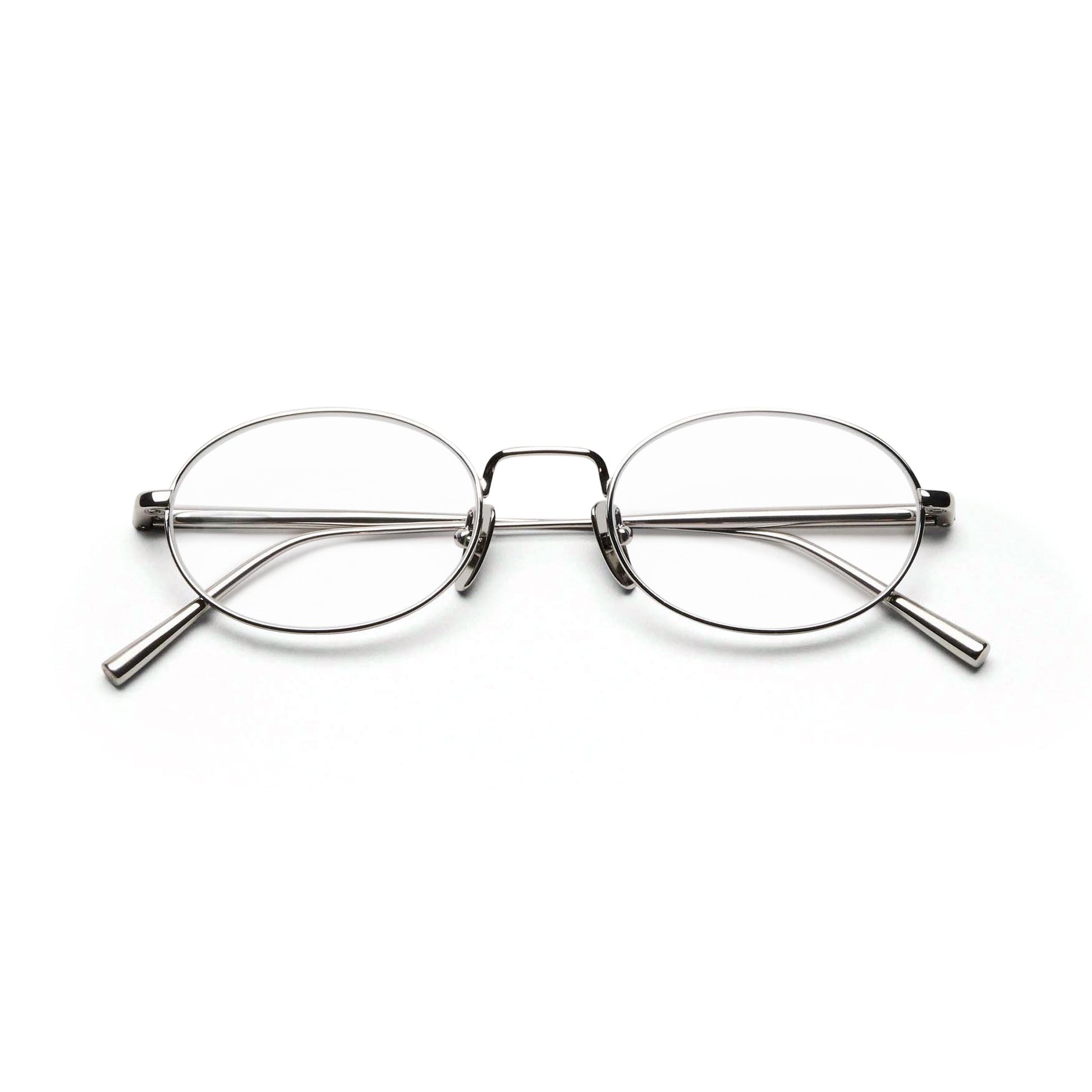 Titan Oval Optical / Silver Titanium & Clear Lens - Shade Files