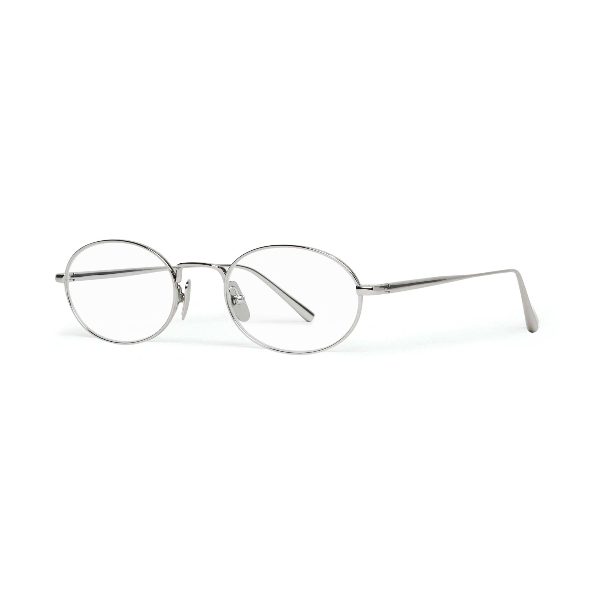 Titan Oval Optical / Silver Titanium & Clear Lens - Shade Files