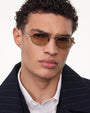 Titan Oval / Silver & Polarised Brown Lens - Shade Files