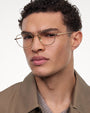 Titan Polygon Optical / Gold Titanium & Clear Lens - Shade Files