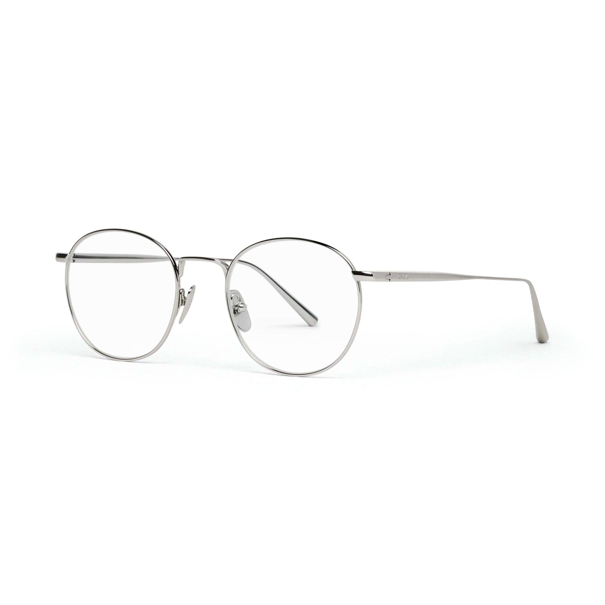 Titan Round Optical / Silver Titanium & Clear Lens - Shade Files