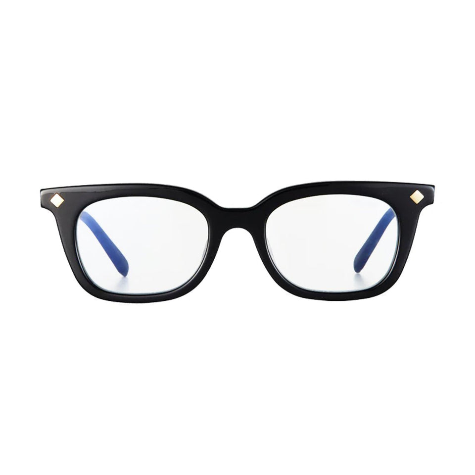 Vinny Optical / Black Acetate & Clear Blue-Light Lens Vinny Optical / Black Acetate & Clear Blue-Light Lens