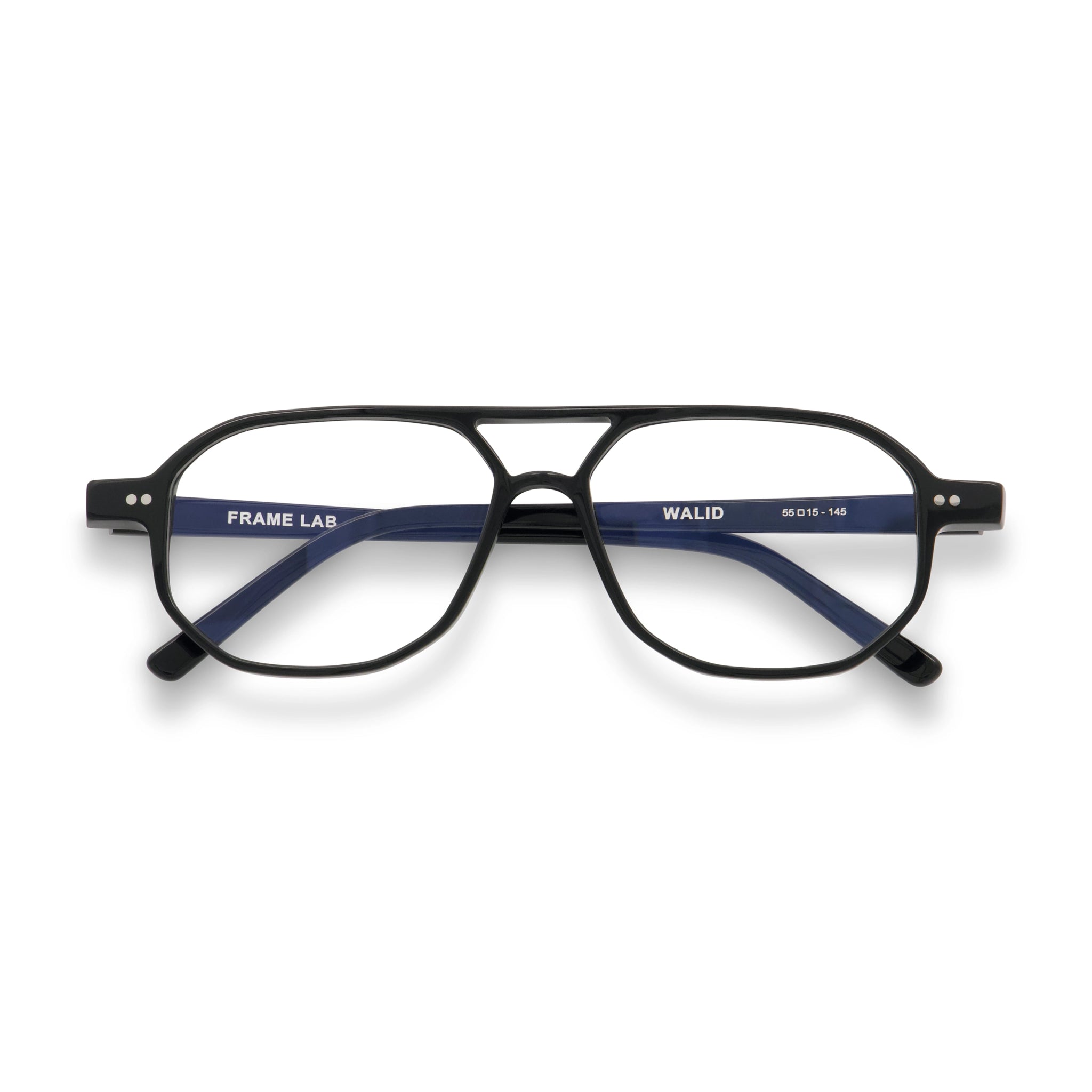 Walid Optical / Black Acetate & Prescription Lens - Shade Files