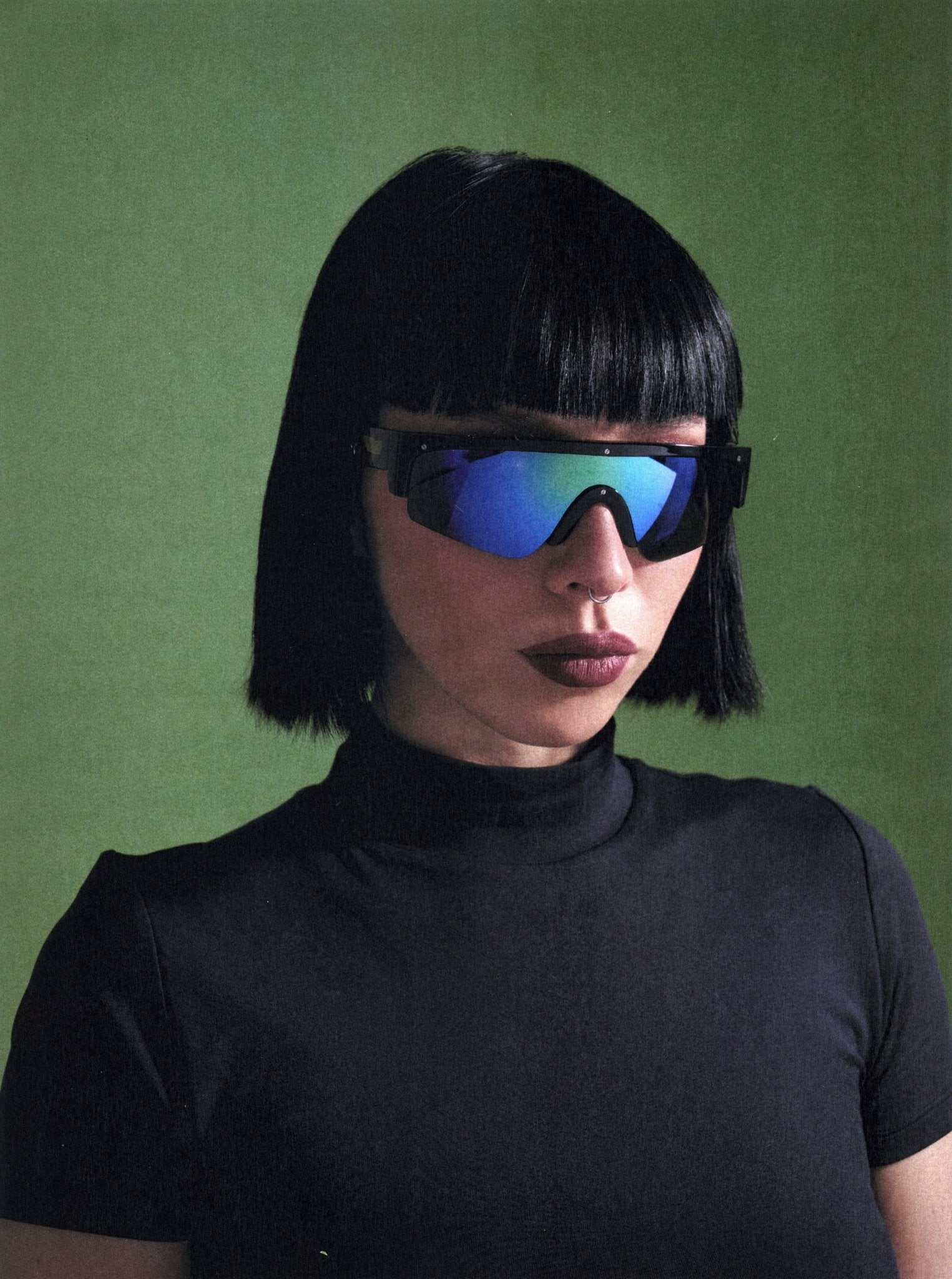 X Charli Cohen / Halo / Green Tortoise Acetate & Blue - Green Mirror Lens - Shade Files