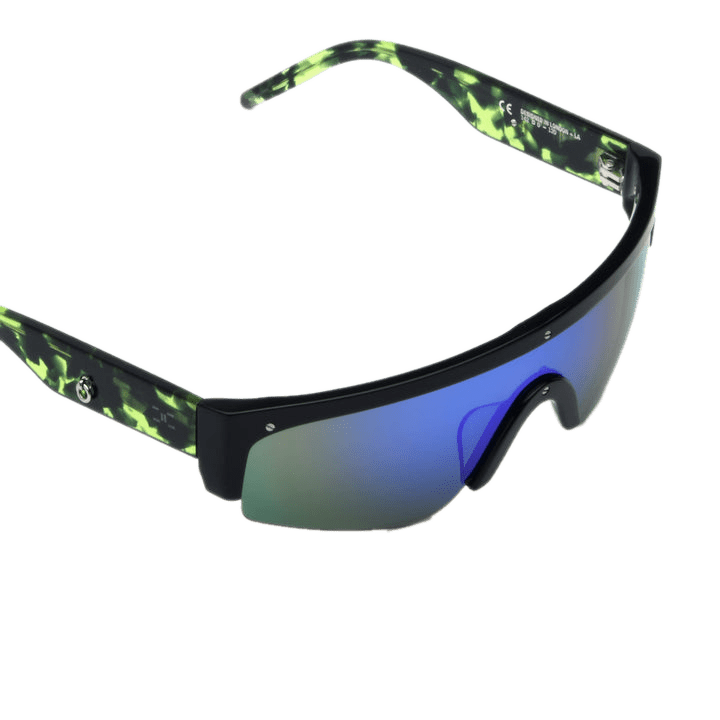 X Charli Cohen / Halo / Green Tortoise Acetate & Blue - Green Mirror Lens - Shade Files