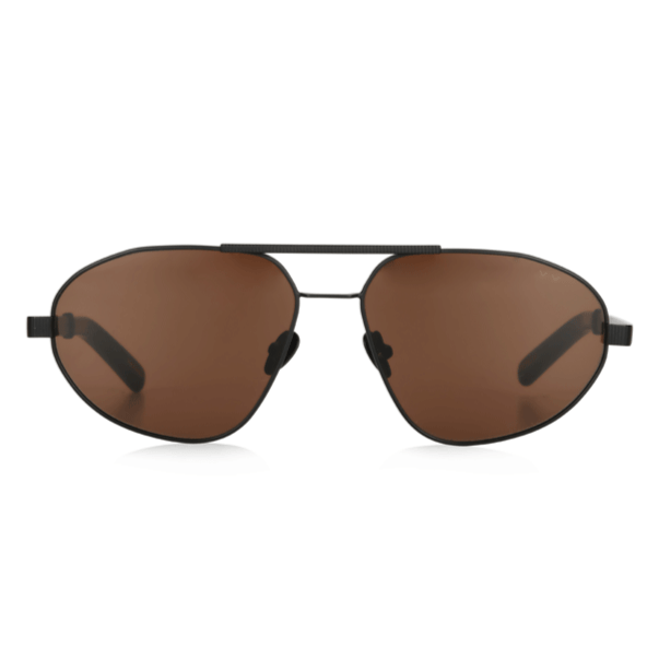 X Jordan Simek / Flight Risk / Black Metal & Brown Lens - Shade Files