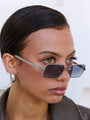 X Jordan Simek / Mile High / Silver Metal & Blue Lens - Shade Files