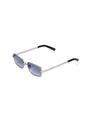 X Jordan Simek / Mile High / Silver Metal & Blue Lens - Shade Files