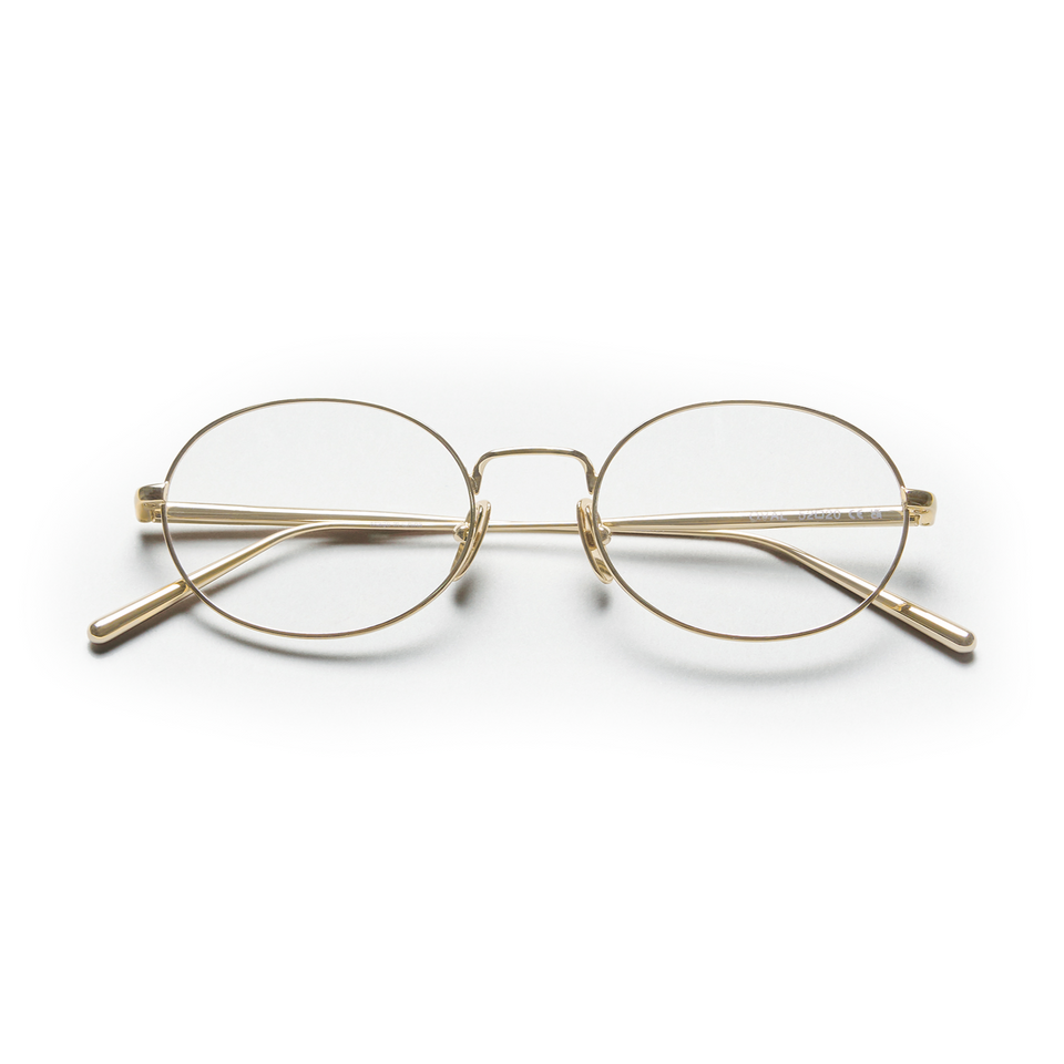 Oval Steel Optical / Gold & Clear Lens Oval Steel Optical / Gold & Clear Lens