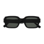 Apollo / Black Acetate & Green Solid Lens - Shade Files