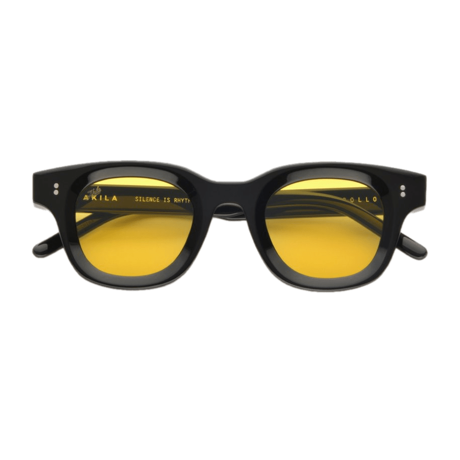 Apollo / Black Acetate & Yellow Lens Apollo / Black Acetate & Yellow Lens