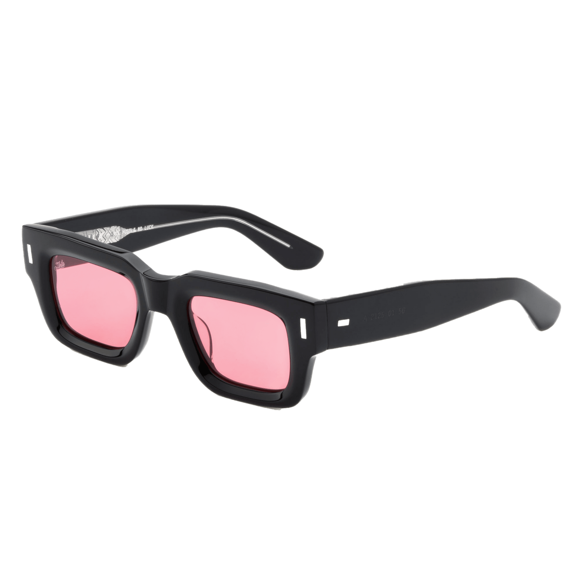 Ares / Black Acetate & Rose Lens - Shade Files