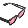 Ares / Black Acetate & Rose Lens - Shade Files