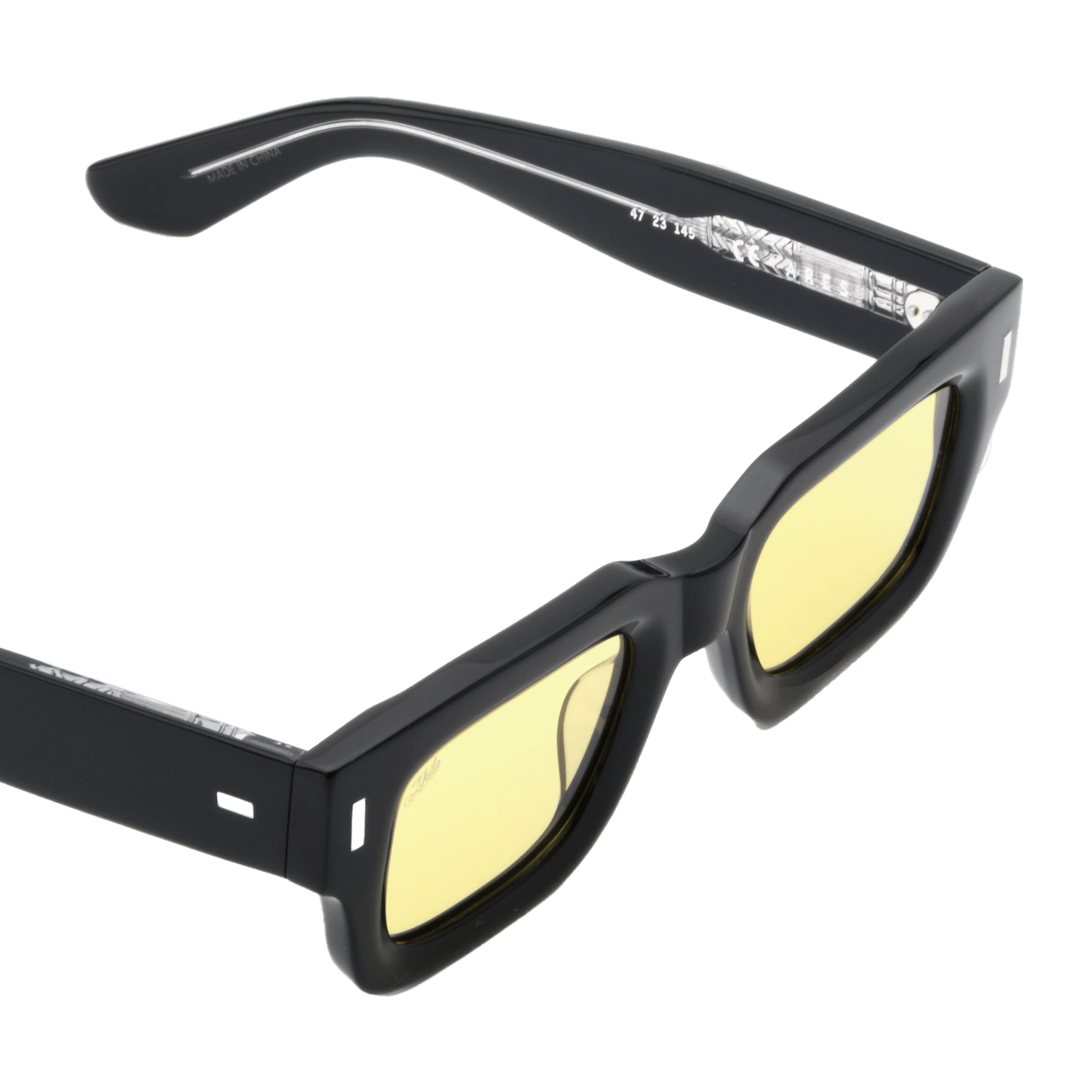 Ares / Black Acetate & Yellow Lens - Shade Files