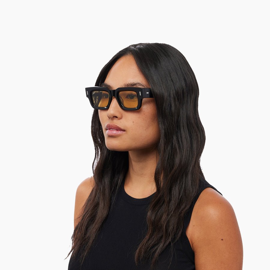 Ares / Black Acetate & Yellow Lens - Shade Files