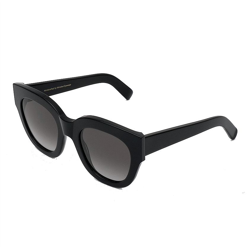 Cleo / Black Acetate & Grey Gradient Lens - Shade Files